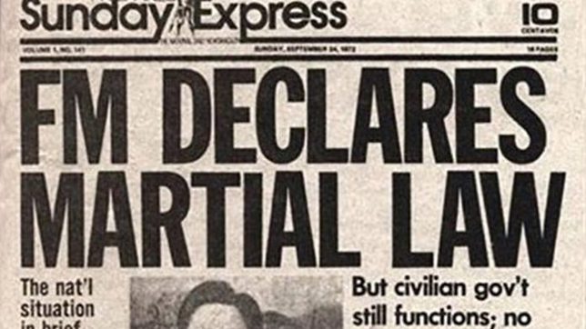 [FALSE] Martial Law noong 1972, pinakapayapang panahon ng Pilipinas